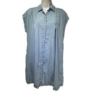 cooperative urban outfitters button up chambray sleeveless dress Size S